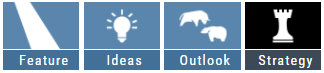 The four Find category boxes: Feature, Ideas, Outlook, Strategy