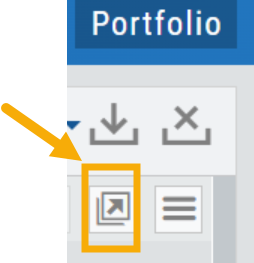 The Go Big icon below the chart download and close buttons