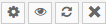 Working-order icons: Edit (gear), Hide (eye), Refresh (circle arrows), Remove (X)