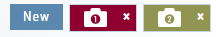 The New button and two camera (snapshot) icons