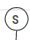 The circled S split marker that appears on the chart's date axis